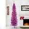 7ft. Pre-Lit Pink Tinsel Artificial Christmas Tree